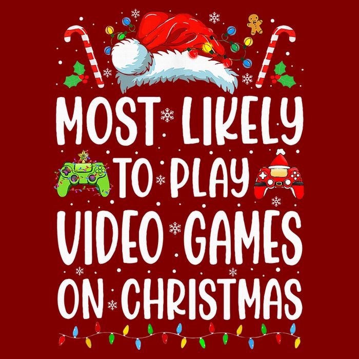 Gamer Most Likely To Play Video Games On Christmas Visor