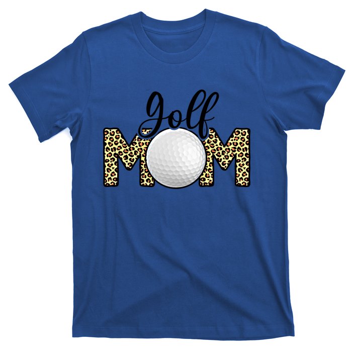 Golf Mom Leopard Print Golf Mother's Day Great Gift T-Shirt