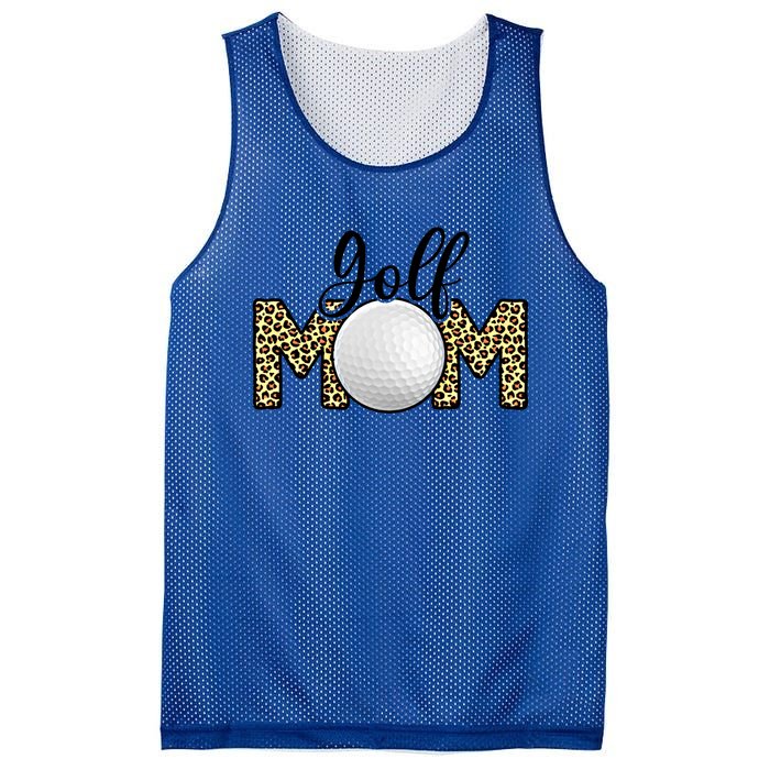 Golf Mom Leopard Print Golf Mother's Day Great Gift Mesh Reversible Basketball Jersey Tank