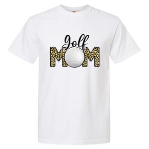 Golf Mom Leopard Print Golf Mother's Day Great Gift Garment-Dyed Heavyweight T-Shirt