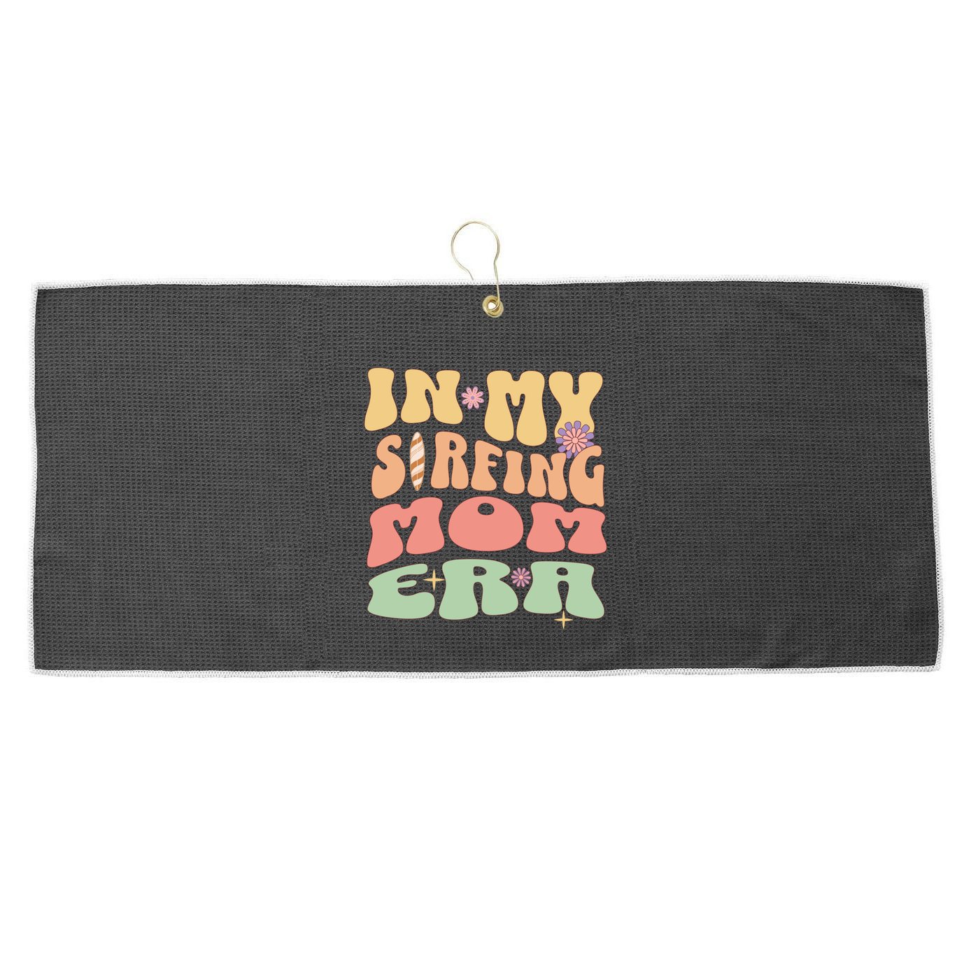 Groovy Mom Life Mothers Day Gift Large Microfiber Waffle Golf Towel