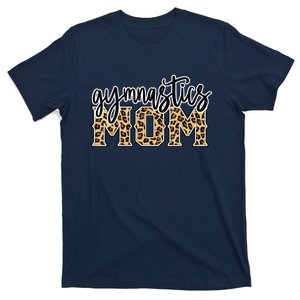 Gymnastics Mom Leopard Print Womens Proud Gymnast Mother T-Shirt