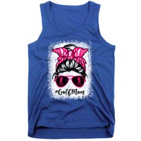 Golf Mom Leopard Messy Bun Sport Lover Mother's Day Gift Tank Top