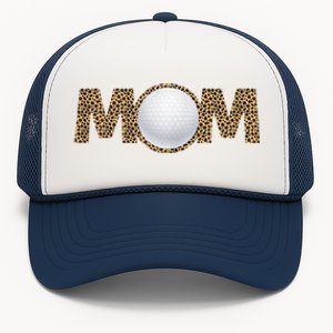 Golf Mom Leopard Mother's Day Funny Women Mommy Trucker Hat