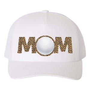 Golf Mom Leopard Mother's Day Funny Women Mommy Yupoong Adult 5-Panel Trucker Hat