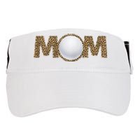 Golf Mom Leopard Mother's Day Funny Women Mommy Adult Drive Performance Visor