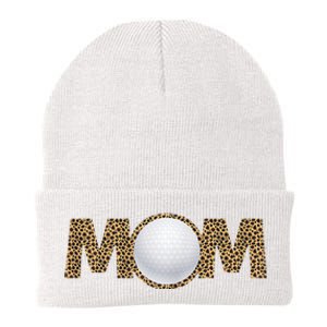 Golf Mom Leopard Mother's Day Funny Women Mommy Knit Cap Winter Beanie