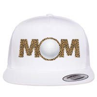 Golf Mom Leopard Mother's Day Funny Women Mommy Flat Bill Trucker Hat