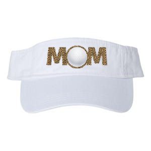 Golf Mom Leopard Mother's Day Funny Women Mommy Valucap Bio-Washed Visor