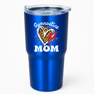 Gymnastics Mom Leopard Heart Gymnast Mother's Day Cute Gift Tumbler