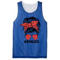 Gymlife Mom Messy Bun Sport Momlife Cute Gift Mesh Reversible Basketball Jersey Tank