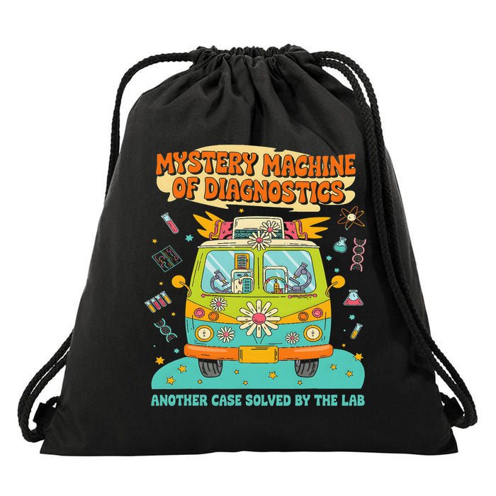 Groovy Mystery Machine Of Diagnostics Lab Tech Lab Week 2025 Drawstring Bag