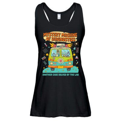 Groovy Mystery Machine Of Diagnostics Lab Tech Lab Week 2025 Ladies Essential Flowy Tank