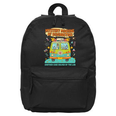 Groovy Mystery Machine Of Diagnostics Lab Tech Lab Week 2025 16 in Basic Backpack