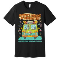 Groovy Mystery Machine Of Diagnostics Lab Tech Lab Week 2025 Premium T-Shirt