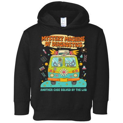 Groovy Mystery Machine Of Diagnostics Lab Tech Lab Week 2025 Toddler Hoodie