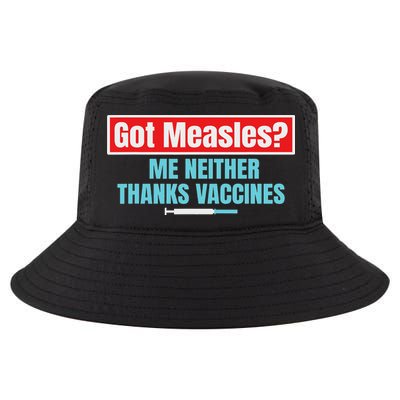 Got Measles Me Neither Thanks Vaccines Pro Scienc Cool Comfort Performance Bucket Hat