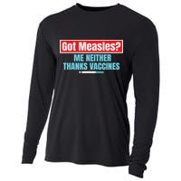 Got Measles Me Neither Thanks Vaccines Pro Scienc Cooling Performance Long Sleeve Crew