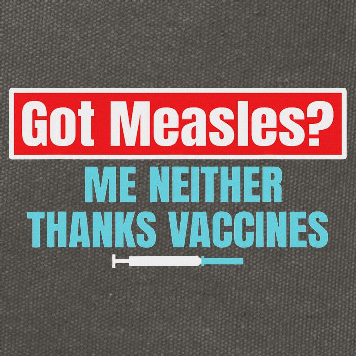 Got Measles Me Neither Thanks Vaccines Pro Scienc Cotton Canvas Backpack