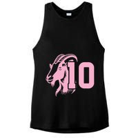 Goat Miami Mvp 10 Greatest Of All Time Ladies PosiCharge Tri-Blend Wicking Tank