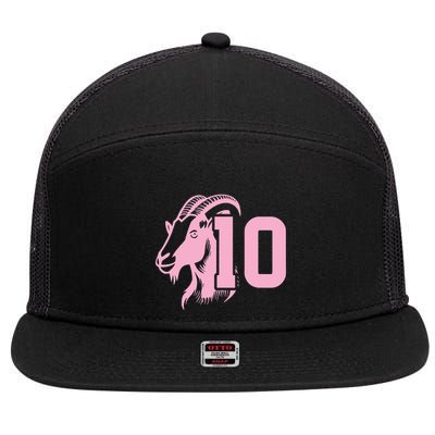 Goat Miami Mvp 10 Greatest Of All Time 7 Panel Mesh Trucker Snapback Hat