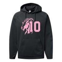 Goat Miami Mvp 10 Greatest Of All Time Performance Fleece Hoodie