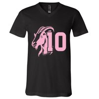 Goat Miami Mvp 10 Greatest Of All Time V-Neck T-Shirt