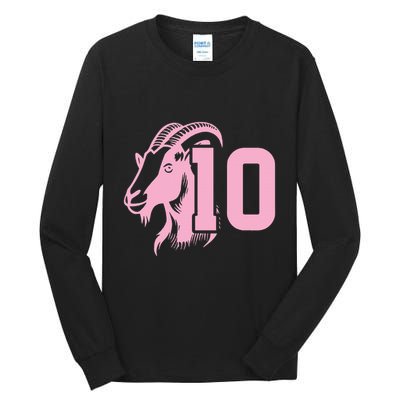 Goat Miami Mvp 10 Greatest Of All Time Tall Long Sleeve T-Shirt