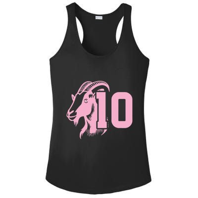 Goat Miami Mvp 10 Greatest Of All Time Ladies PosiCharge Competitor Racerback Tank