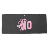 Goat Miami Mvp 10 Greatest Of All Time Large Microfiber Waffle Golf Towel