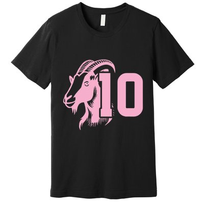 Goat Miami Mvp 10 Greatest Of All Time Premium T-Shirt