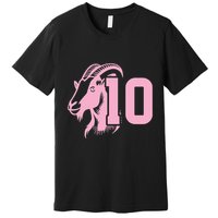 Goat Miami Mvp 10 Greatest Of All Time Premium T-Shirt