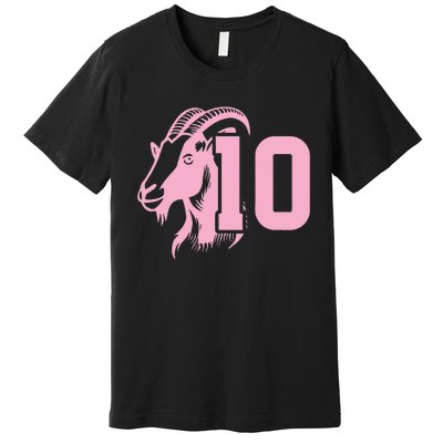 Goat Miami Mvp 10 Greatest Of All Time Premium T-Shirt