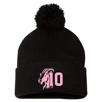 Goat Miami Mvp 10 Greatest Of All Time Pom Pom 12in Knit Beanie