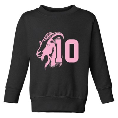 Goat Miami Mvp 10 Greatest Of All Time Toddler Sweatshirt