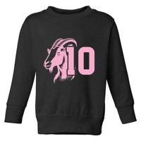 Goat Miami Mvp 10 Greatest Of All Time Toddler Sweatshirt