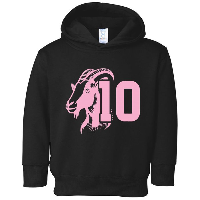 Goat Miami Mvp 10 Greatest Of All Time Toddler Hoodie