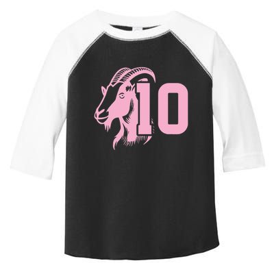 Goat Miami Mvp 10 Greatest Of All Time Toddler Fine Jersey T-Shirt