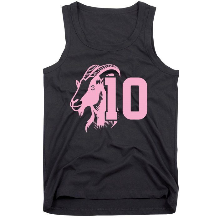 Goat Miami Mvp 10 Greatest Of All Time Tank Top