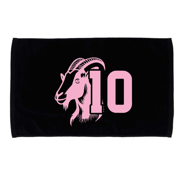 Goat Miami Mvp 10 Greatest Of All Time Microfiber Hand Towel