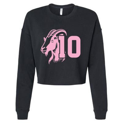 Goat Miami Mvp 10 Greatest Of All Time Cropped Pullover Crew