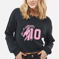 Goat Miami Mvp 10 Greatest Of All Time Cropped Pullover Crew