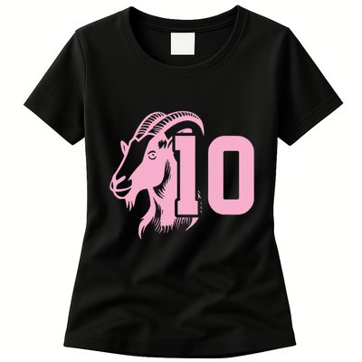 Goat Miami Mvp 10 Greatest Of All Time Womens T-Shirt
