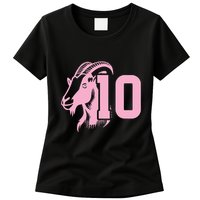 Goat Miami Mvp 10 Greatest Of All Time Womens T-Shirt