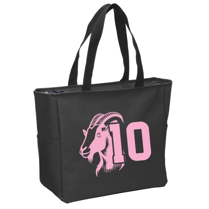 Goat Miami Mvp 10 Greatest Of All Time Zip Tote Bag