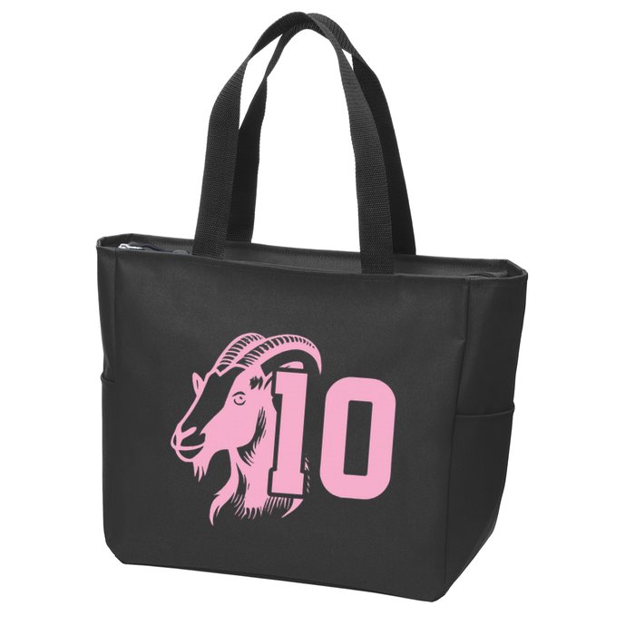 Goat Miami Mvp 10 Greatest Of All Time Zip Tote Bag