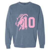 Goat Miami Mvp 10 Greatest Of All Time Garment-Dyed Sweatshirt