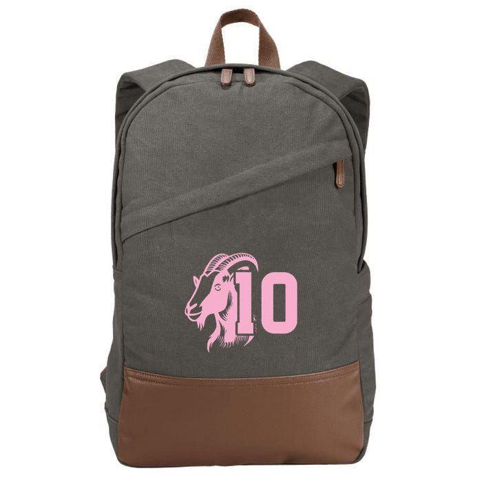 Goat Miami Mvp 10 Greatest Of All Time Cotton Canvas Backpack