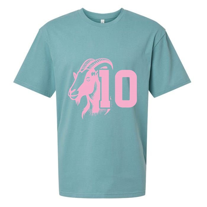 Goat Miami Mvp 10 Greatest Of All Time Sueded Cloud Jersey T-Shirt