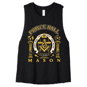 Greats Mason Masonic Prince Hall Masons Presidents Day Women's Racerback Cropped Tank